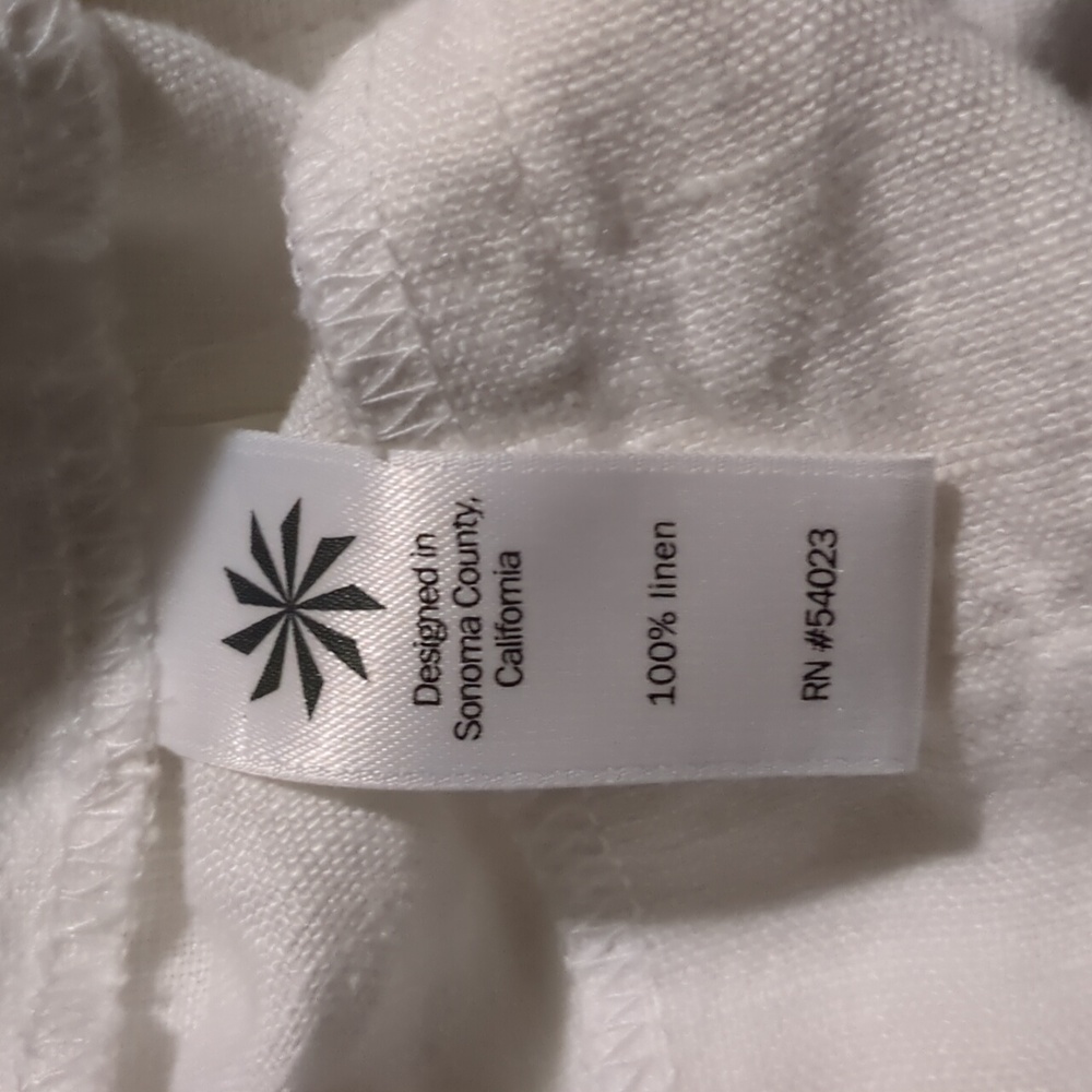 Athleta 100% Linen Pull On Ankle Length Pants - Picture 6 of 9